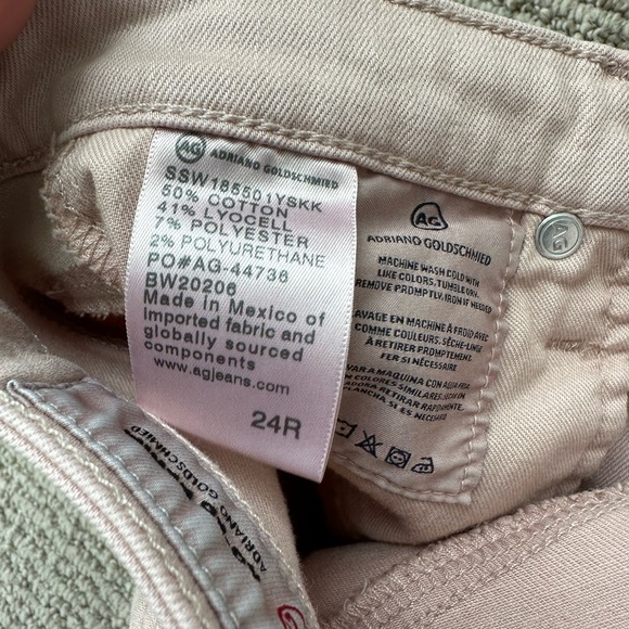 NWT | AG Adriano Goldschmied | Women’s 24 | The Prima Ankle | Pink Denim - Picture 7 of 8